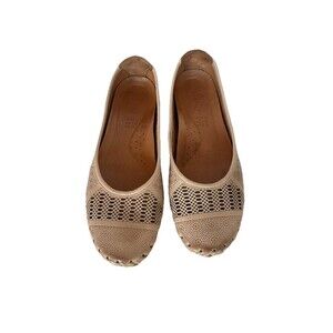 Spring Step Perforated Pink  Soft Leather Ballet Easy Comfort Flats‎ Women’s 7